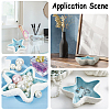 1Pc Starfish Shape Ceramic Jewelry Plate AJEW-SC0002-96B-5