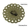 Tibetan Style Shank Buttons TIBE-R179-AB-FF-2