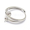 925 Sterling Silver Finger Ring Components STER-P041-12P-2