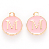 Golden Plated Alloy Enamel Charms ENAM-S118-07M-1