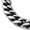 304 Stainless Steel Cuban Link Chains Bracelets for Men BJEW-D031-04P-2