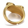 Adjustable Brass Enamel Finger Rings RJEW-B0007-02G-3
