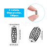 Tibetan Style Alloy Beads TIBEB-FH0001-25-RS-2