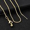 1.5MM Brass Box Chain Adjustable Slider Necklaces NJEW-M108-07G-2