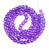 Baking Paint Transparent Glass Beads Strands DGLA-A035-T6mm-A11-3