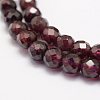 Natural Garnet Beads Strands X-G-F460-28-3