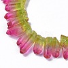 Natural Quartz Crystal Dyed Beads Strands G-I345-02C-3