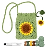 DIY Sunflower Bag Knitting Kits for Beginners PW-WG81206-01-1