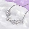Brass Box Chain Slider Bracelets BJEW-S169-01P-3