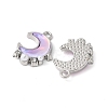 Alloy Glass Pendants PALLOY-E775-02P-2