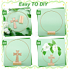 Cross Wooden Photo Holder Table Decoration DIY Making Kit DIY-GA0006-70-3