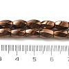 Electroplated Synthetic Magnetic Hematite Beads Strands G-P545-G01-02D-4