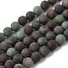 Natural Green Opal Beads Strands G-H045-A03-6MM-01-2