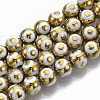 Electroplate Glass Beads Strands EGLA-T012-02E-1