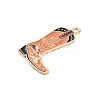 Western Cowboy Theme Alloy Enamel Pendants FIND-V001-04G-02-2