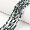 Electroplate Opaque Glass Beads Strands EGLA-A034-P4mm-M04-1