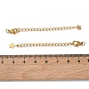 201 Stainless Steel Curb Chain Extender SA-CBA0FDA-01G-13-3