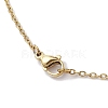 Seed Beads & Glass Heart Pendant Necklaces NJEW-MZ00043-5