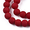 Opaque Glass Beads Strands X-GLAA-T032-P8mm-MD05-2