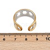 304 Stainless Steel Double Color Cuff Rings RJEW-S635-01GP-12-5