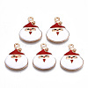 Alloy Enamel Pendants X-ENAM-Q442-040-RS-1