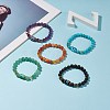 Gemstone Round Beaded Stretch Bracelet BJEW-JB08633-2