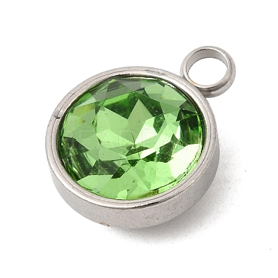 Birthstone Theme August 304 Stainless Steel Pendants STAS-G082-17P-08-1