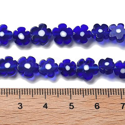 Handmade Millefiori Lampwork Beads Strands LAMP-F035-09M-1