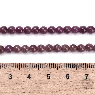 Natural Ruby Beads Strands G-L631-A01-4mm-A-1