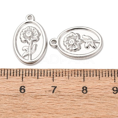 304 Stainless Steel Pendants STAS-I358-12P-09-1