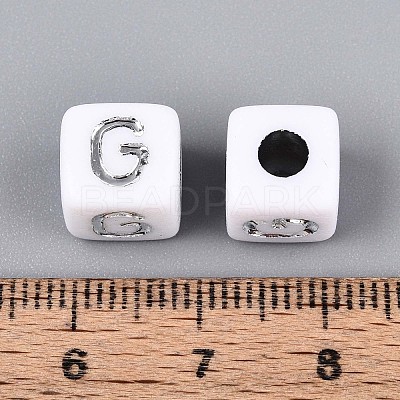 Opaque Acrylic Beads SACR-T035-03G-1