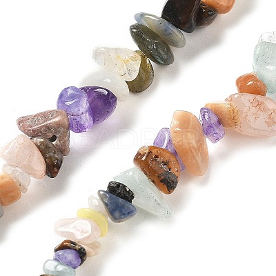 Natural & Synthetic Gemstone Chip Bead Strands G-M205-21-1
