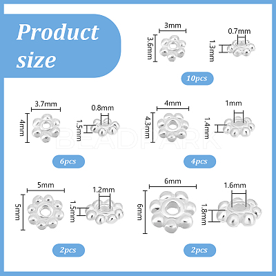 24pcs 925 Sterling Silver Spacer Beads STER-PH0002-53-1