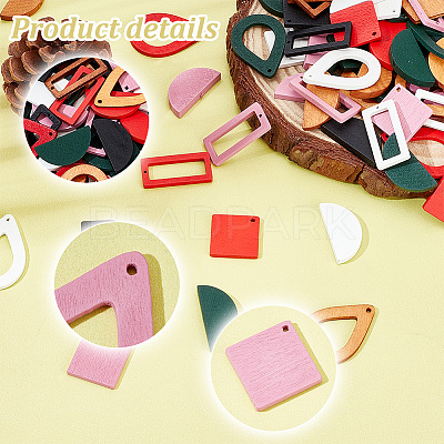 DIY Jewelry Making Finding Kit WOOD-PH0009-54-1
