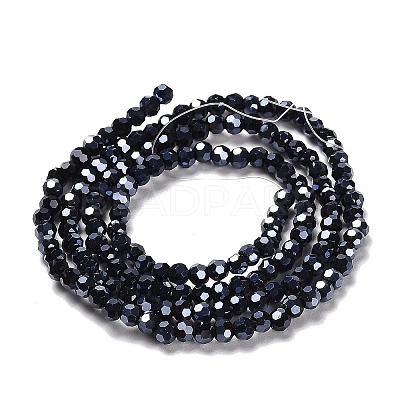 Electroplate Opaque Glass Beads Strands EGLA-A035-P3mm-A18-1