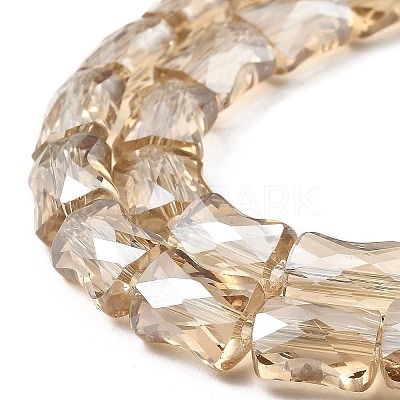 AB Color Plated Transparent Glass Beads Strands EGLA-P051-06A-A05-1