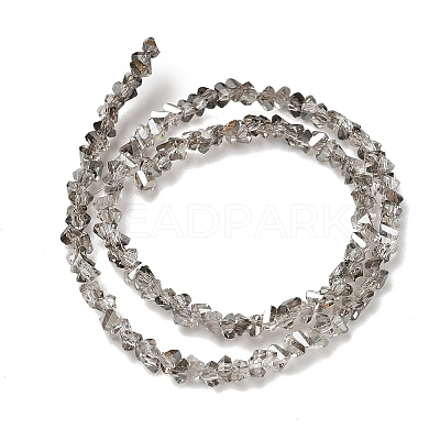 Electroplate Transparent Glass Beads Strands X-EGLA-P061-04C-PL01-1