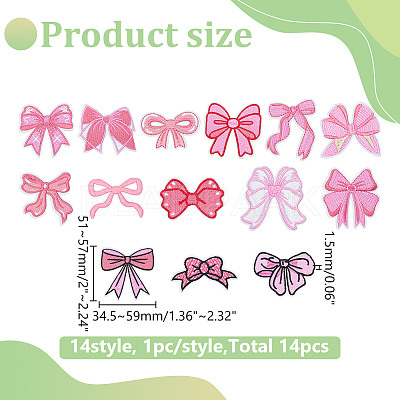 Polyester Iron on/Sew On Patches PATC-WH0022-11-1