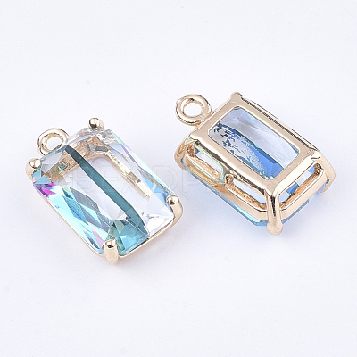 Transparent Glass Pendants X-GLAA-T007-20A-1