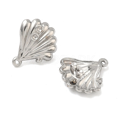 304 Stainless Steel Stud Earring Findings STAS-Z175-02P-01-1