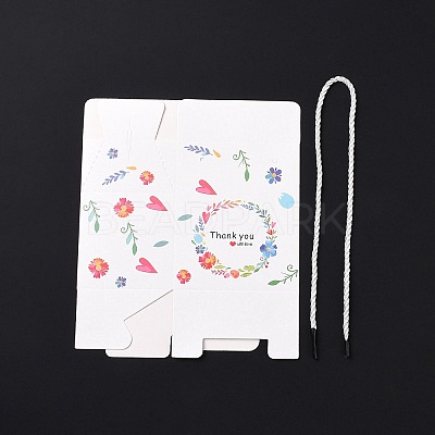 Rectangle Paper Gift Boxes with Handle Rope CON-B010-02A-1