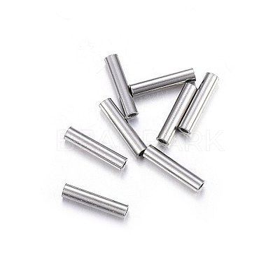 Non-Tarnish 201 Stainless Steel Tube Beads X-STAS-O107-07P-B-1