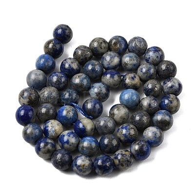 Natural Lapis Lazuli Beads Strands G-J396-8mm-1