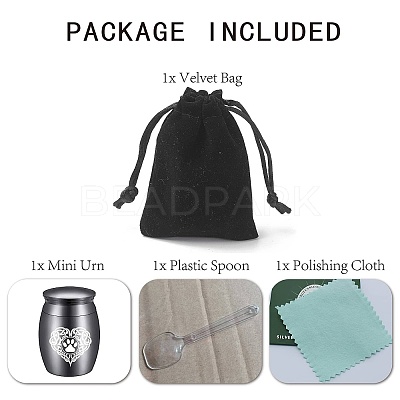 Stainless Steel Cremation Urn AJEW-CN0001-89B-1