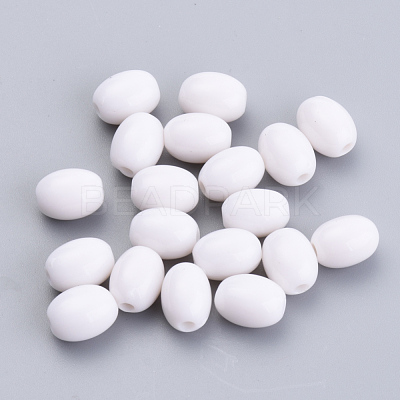 Opaque Acrylic Beads SACR-S300-08D-01-1