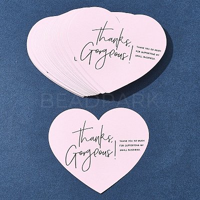 1 Bag Coated Paper Thank You Greeting Card DIY-FS0007-87-1