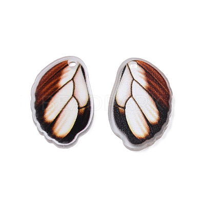 Printed Translucent Acrylic Pendants OACR-N133-028-1