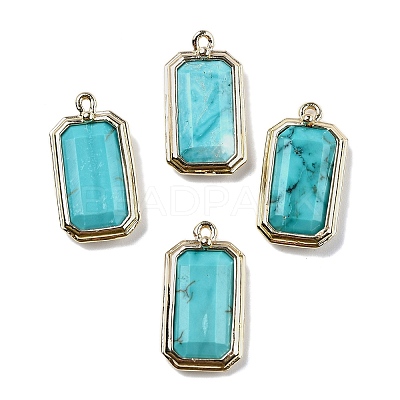 Synthetic Turquoise Pendants G-U019-04G-09-1