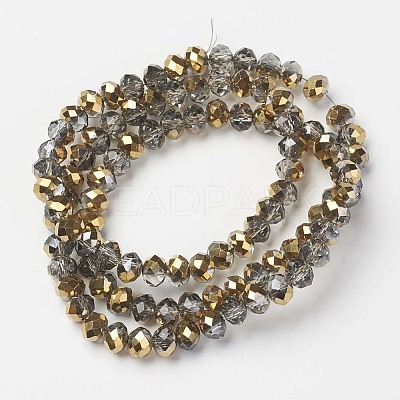 Electroplate Transparent Glass Beads Strands LS-EGLA-A034-T4mm-O06-1