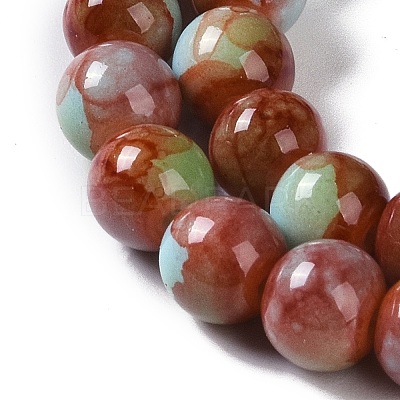 Baking Paint Glass Bead Strands GLAA-H031-01A-04-1